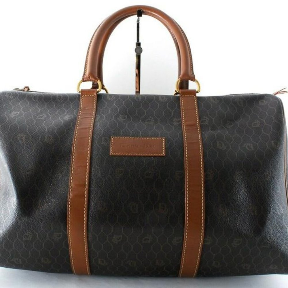 Christian Dior Large Trotter Boston Duffle Black